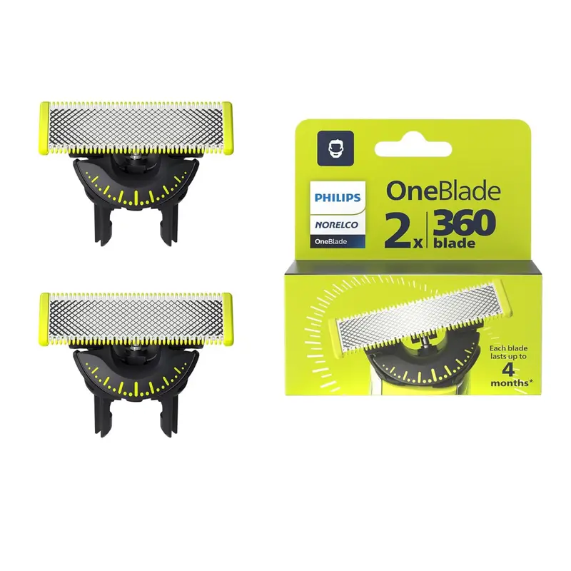 2-Pack Philips Norelco Oneblade 360 Replacement Blades 1