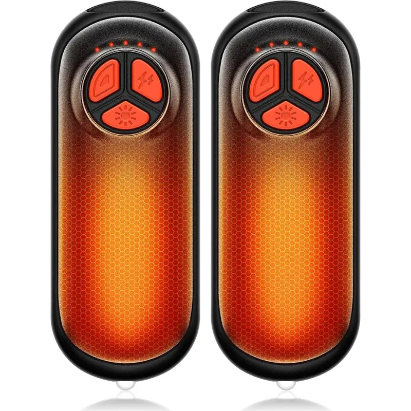 2-Pack Rechargeable Electric Hand Warmers With Fast Heating 1