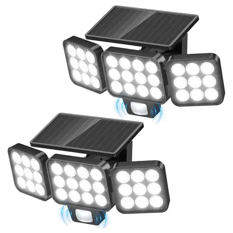 2-Pack Solar Outdoor Led Flood Light 1