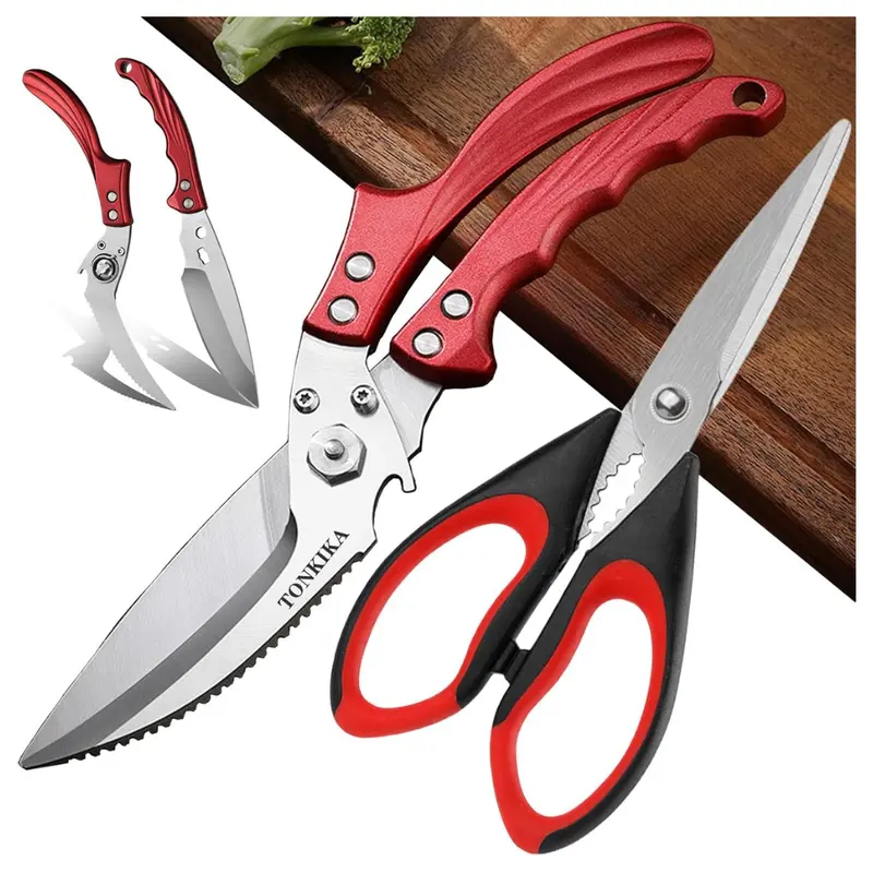2-Pack Tonkika Professional Heavy Duty Poultry Shears 1