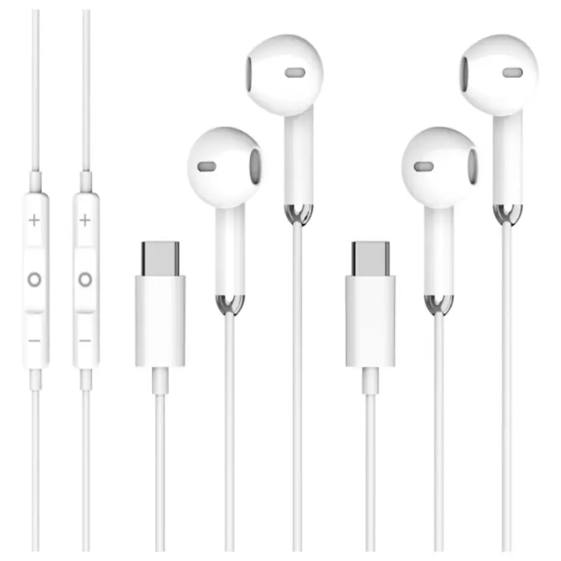 2-Pack Usb-C Clear Call Hifi Stereo Headphones With Mic 1