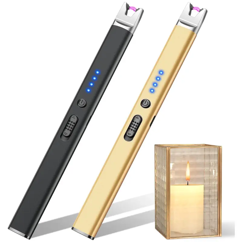 2-Pack Usb Rechargeable Electric Plasma Arc Candle Lighters 1