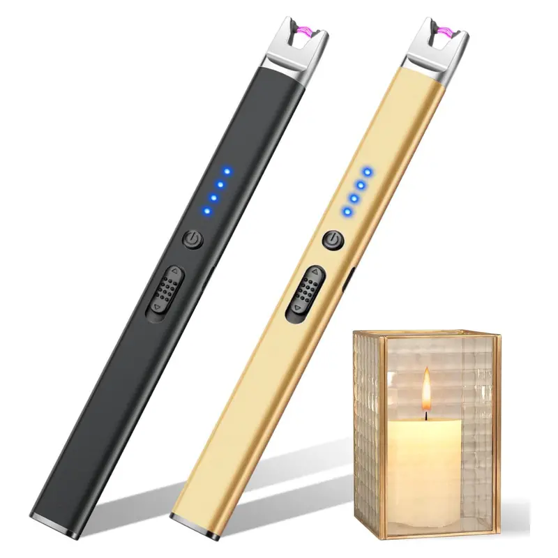 2-Pack Usb Rechargeable Electric Plasma Arc Candle Lighters 1