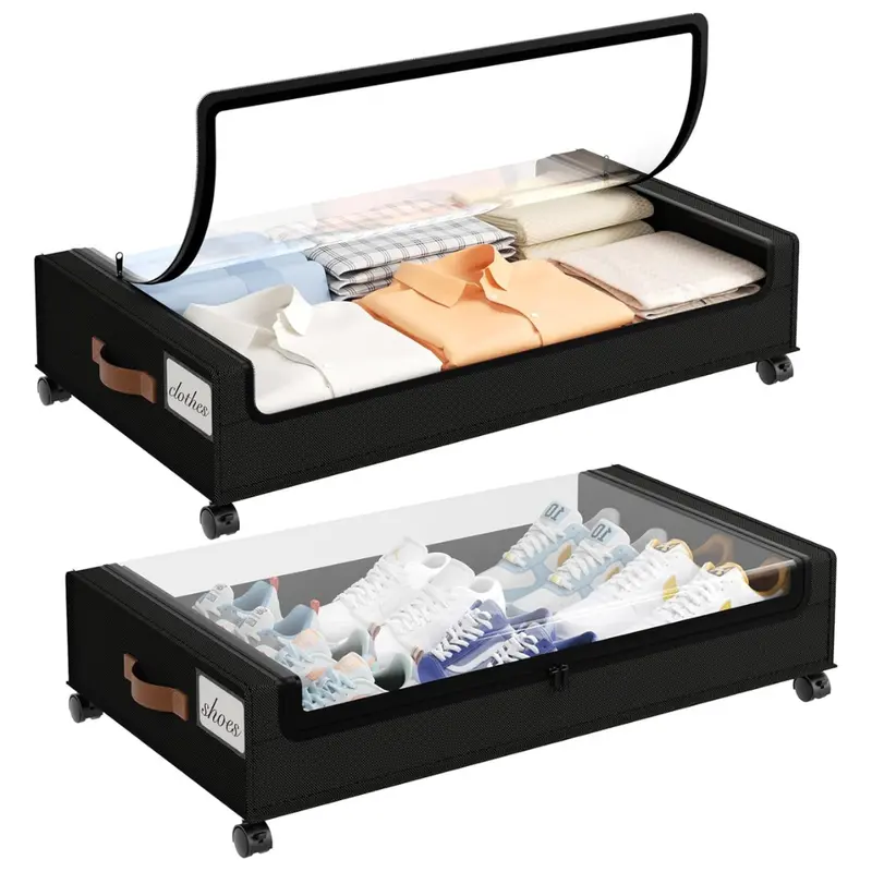 2-Pack Yecaye Under Bed Storage With Wheels 1