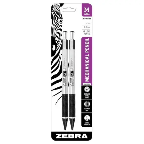 2-Pack Zebra Steel Mechanical Pencils 1