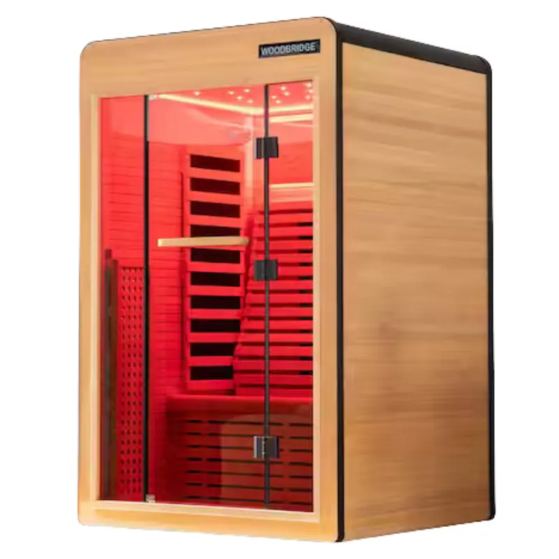 2-Person Indoor Canadian Hemlock Infrared Sauna 1