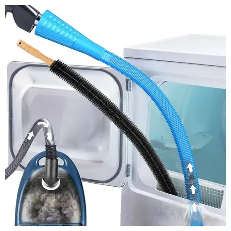 2-Piece Dryer Vent Cleaner Kit & Lint Brush 1