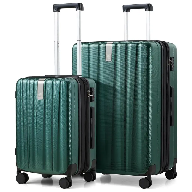 2-Piece Hanke Expandable Hard Shell Luggage Set (20''/29'') 1