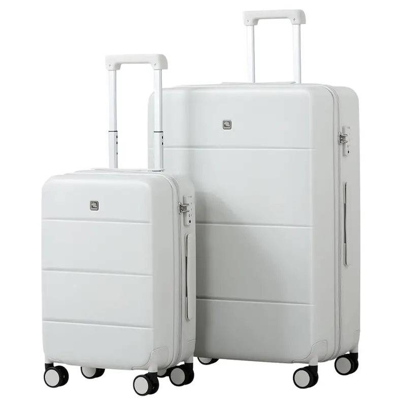 2-Piece Hanke Hard Shell Luggage Set With Spinner Wheels 1
