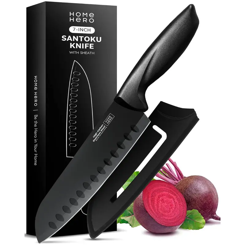 2-Piece Home Hero Santoku Knives With Sheaths 1