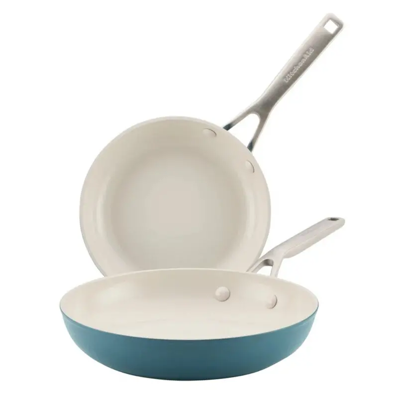 2-Piece Kitchenaid Ceramic Induction Nonstick Frying Pans/Skillet Set 1