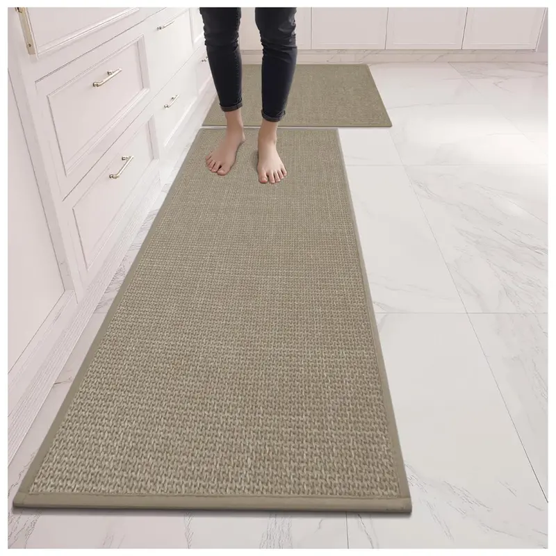 2-Piece Lunofox Non Slip Kitchen Runner Rug 1