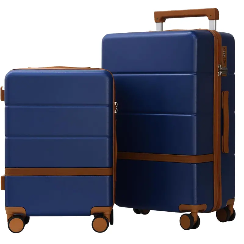 2-Piece Maungti 20'' & 24'' Hardshell Suitcases Luggage Set W/ Wheels 1
