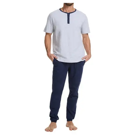 2-Piece Men’S 100% Cotton Pajama Sets (3 Colors) 1
