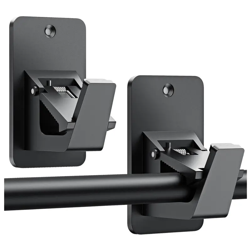 2-Piece No Drill Self Adhesive Curtain Rod Holders 1