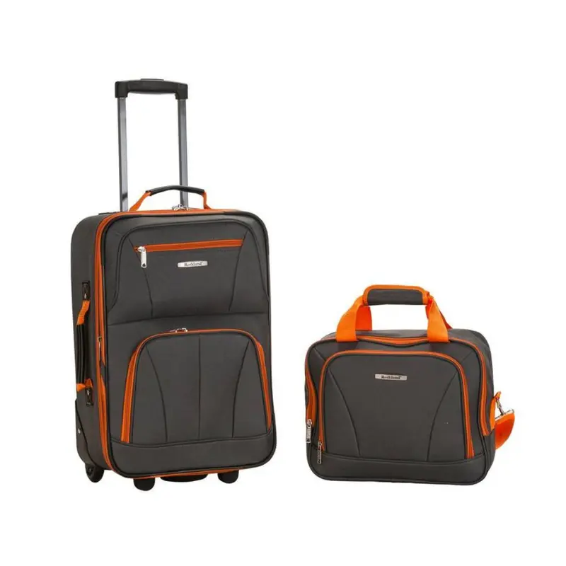 2-Piece Rockland Expandable Softside Luggage Set (14/19") 1