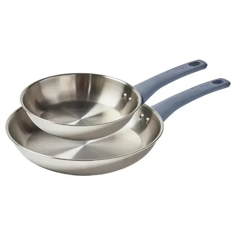 2-Piece T-Fal Essentials Stainless Steel Pan Cookware Set 1