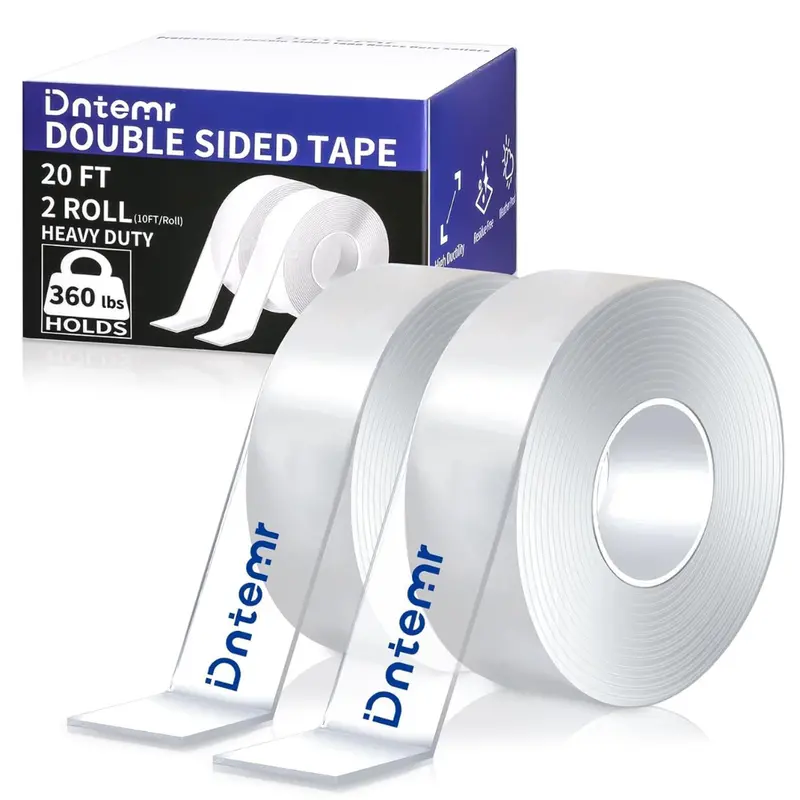2 Rolls 3M Heavy Duty Double Sided 120" X 1.18" Removable Nano Tape 1