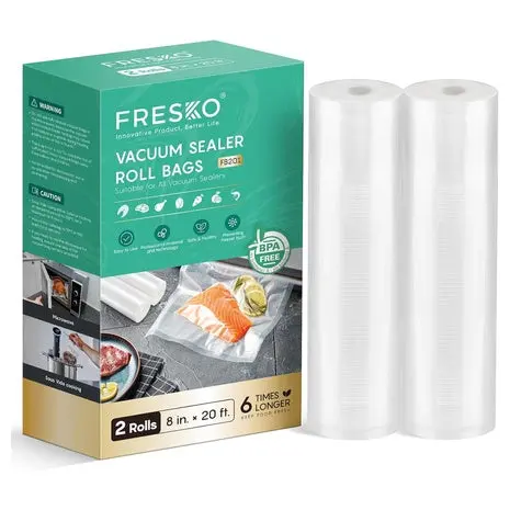 2 Rolls Vacuum Sealer Bags (8’ X 20’) 1