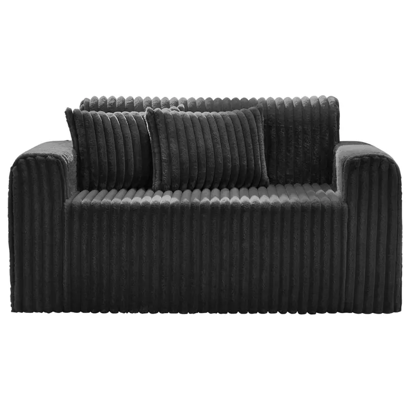 2-Seater Sofa Loveseat With Foam & Removable Cover 1