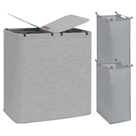 2-Section Large Laundry Hamper Sorter 1