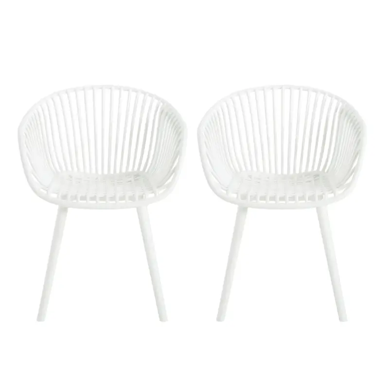 2-Set Patio Polypropelene Accent Chairs 1