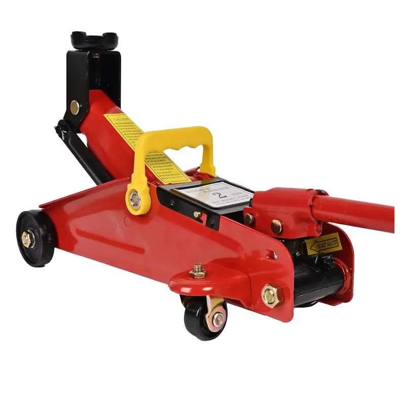 2 Ton Heavy Duty Steel Hydraulic Racing Low Profile Floor Jack (Red) 1