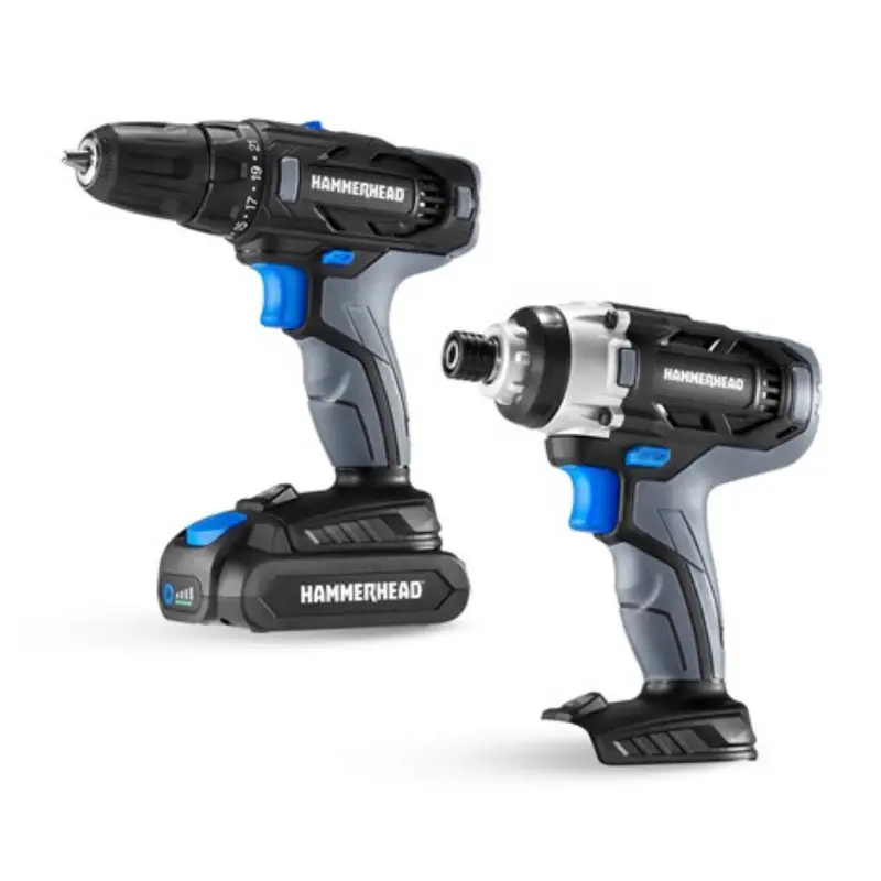 2-Tool Hammerhead Hcc2020 Cordless Combo Kit W/ Battery & Charger 1