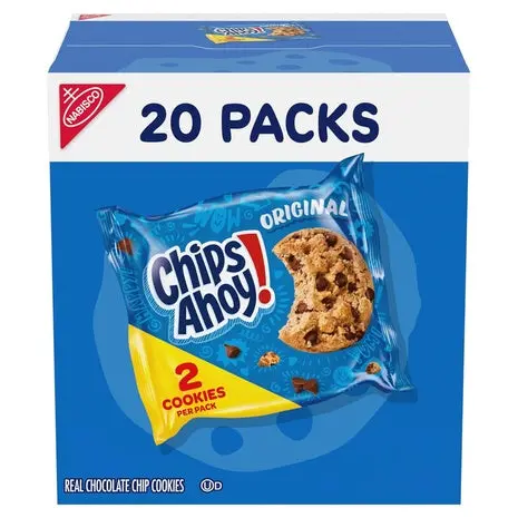 20 Bags Chips Ahoy! Original Chocolate Chip Cookies (Ou-D) 1