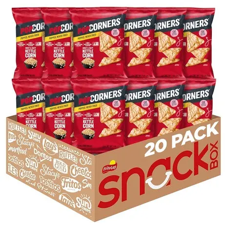 20 Bags Popcorners Kettle Corn 1