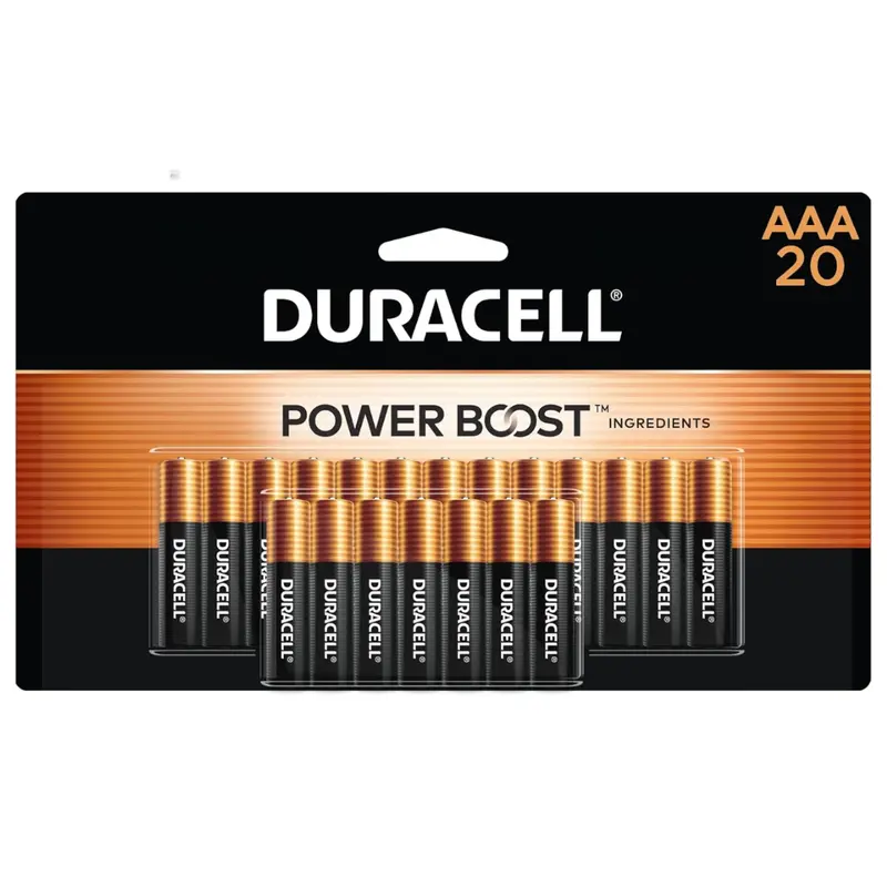 20-Count Duracell Coppertop Aaa Alkaline Batteries W/Long-Lasting Power 1