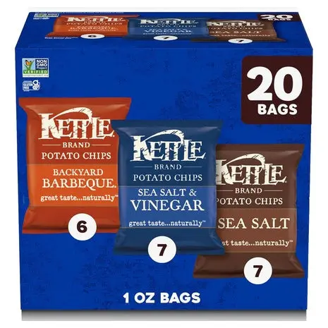 20 Kettle Brand Potato Chips Variety Pack 1