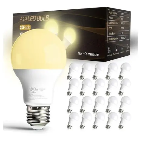 20 Led A19 Light Bulbs 1