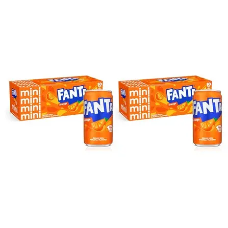 20 Mini Cans Fanta Orange Soda 1