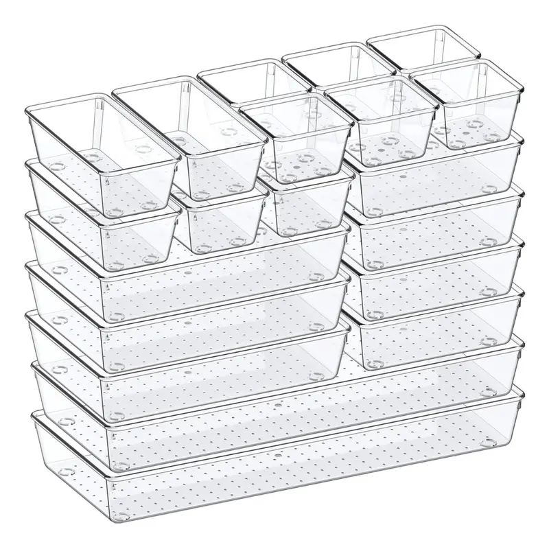 20-Pack Criusia 5-Size Versatile Drawer Organizer 1