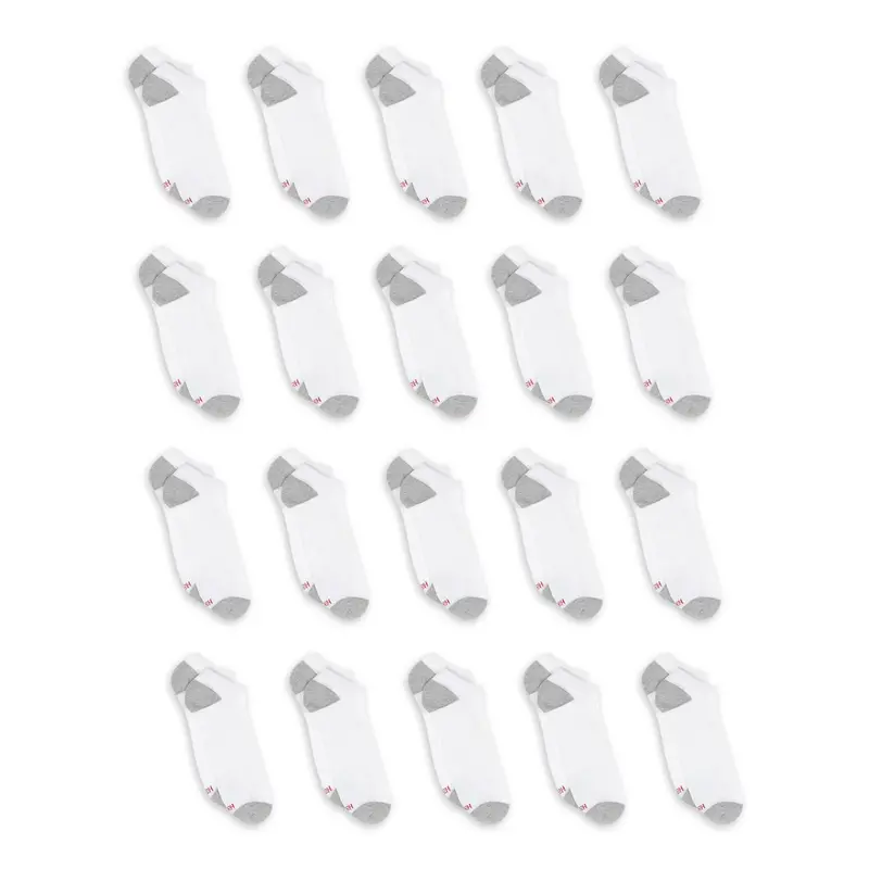 20-Pack Hanes Men's Comfort Super Value Socks (2 Colors) 1