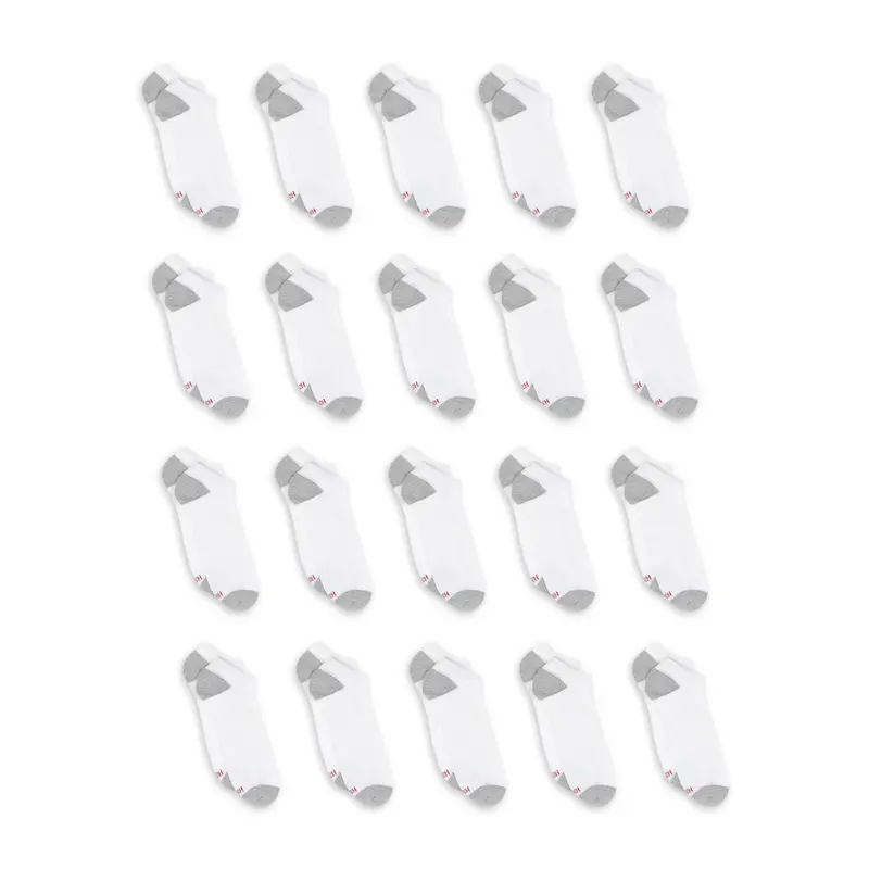 20-Pack Hanes Men's Comfort Super Value Socks (2 Colors) 1
