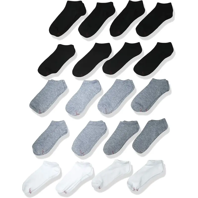 20-Pairs Hanes Boys No Show Fashion Liner Socks 1