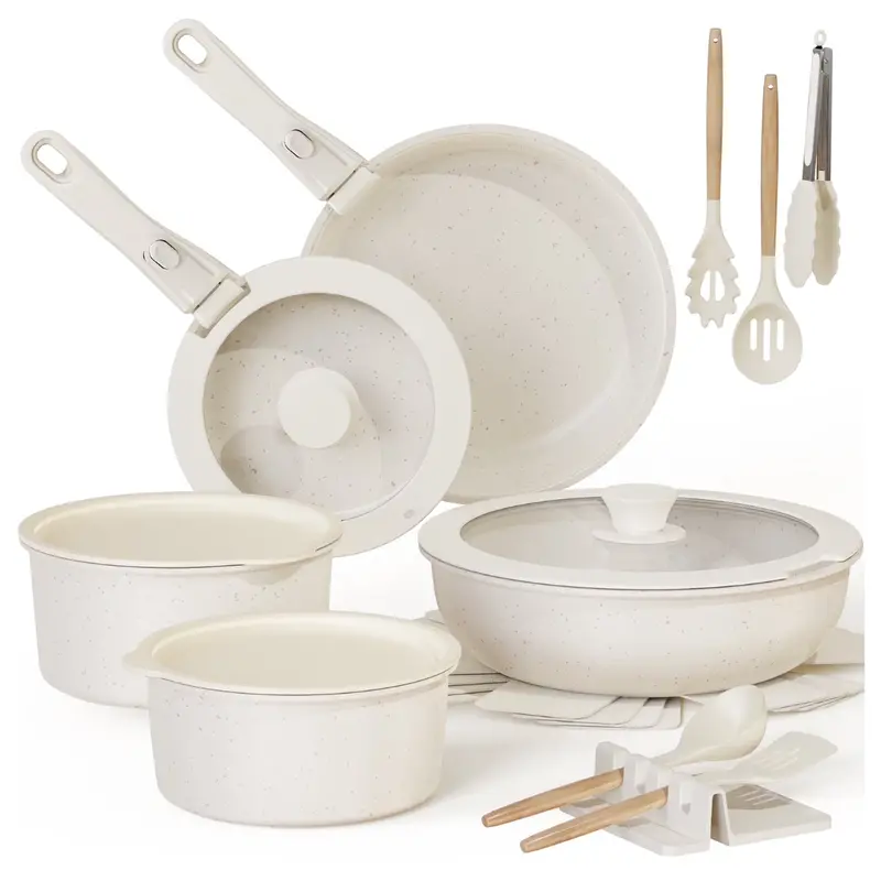 20-Piece Astercook Ceramic Pots & Pans Non Stick Cookware Set 1