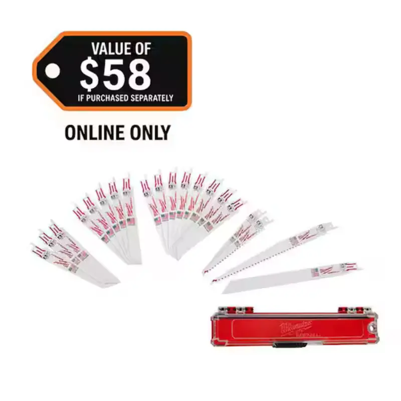 20-Piece Sawzall Bi-Metal Wood & Metal Cutting Saw Blade Set 1