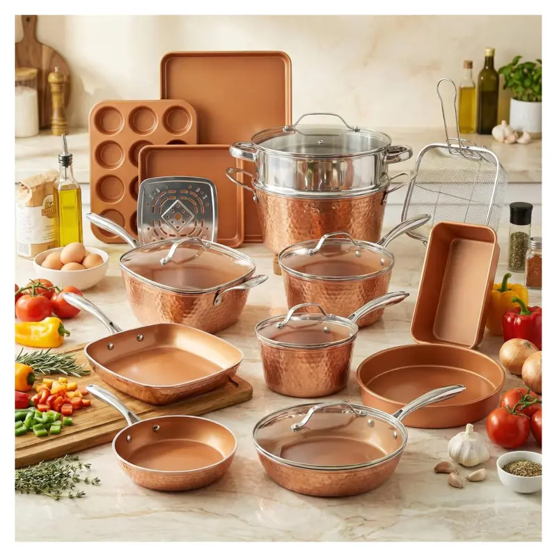 20-Pieces Gotham Steel Cookware & Bakeware Set 1