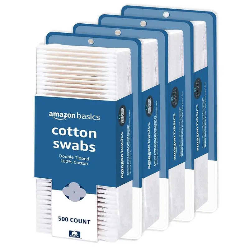 2000-Count Amazon Basics Cotton Swabs (Previously Solimo) 1