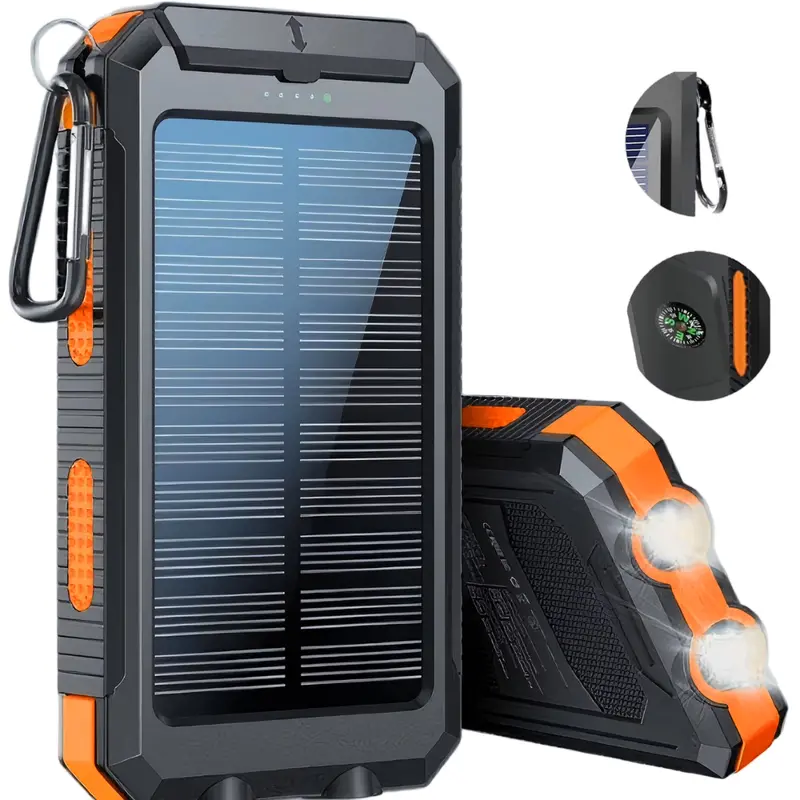 20000Mah Portable Solar Power Bank With Led Flashlight 1