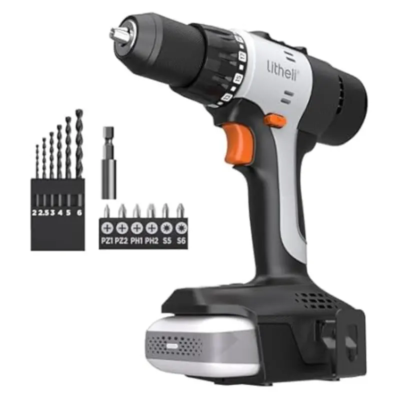 20V Litheli Litheli Cordless Electric Power Drill Driver 1