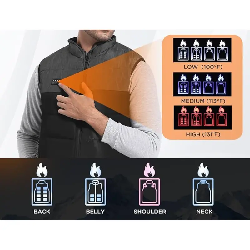 21 Heating Zones Electric Warming Vest 1