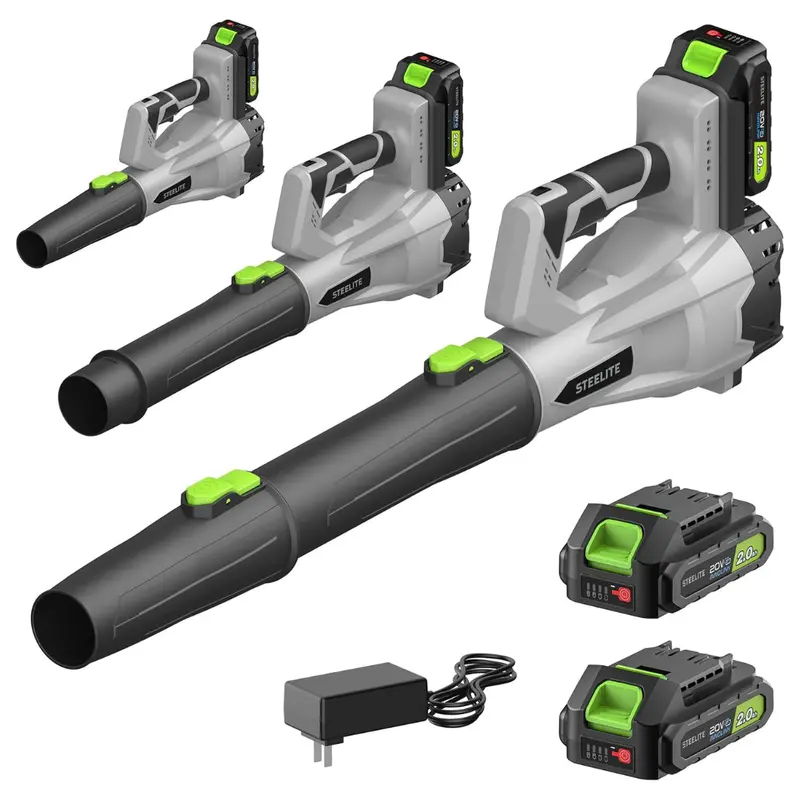 21V 150 Mph 600 Cfm Cordless Leaf Blower With 2 X 2.0Ah Batteries 1