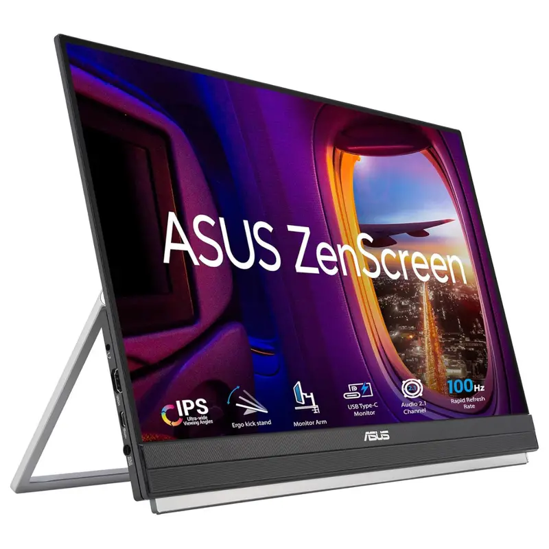 22" Asus Zenscreen Portable Fhd 100Hz 5Ms Ips Freesync Monitor 1