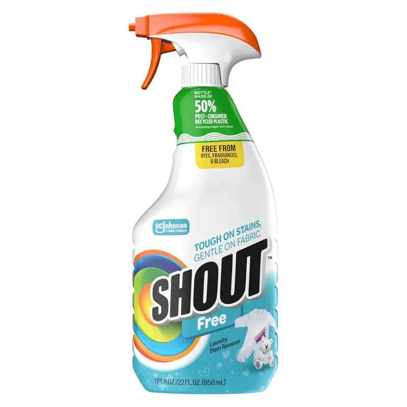 22Oz Shout Free Laundry Stain Remover Spray Bottle 1