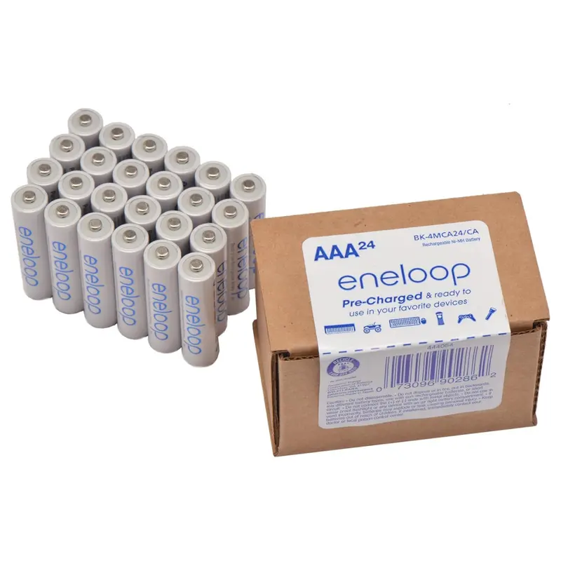 24-Count Eneloop Aaa 2100 Cycle Ni-Mh Pre-Charged Rechargeable Batteries 1