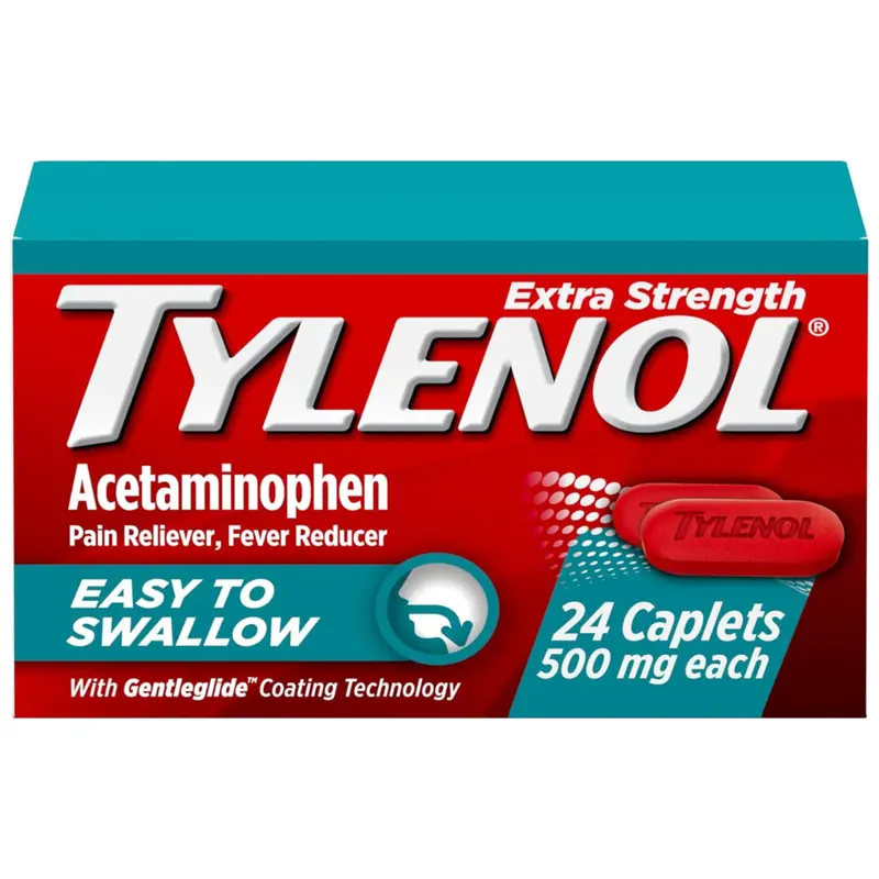 24-Count Tylenol 500Mg Extra Strength Acetaminophen Caplets 1